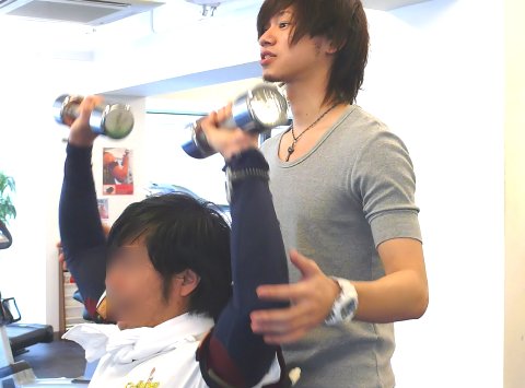 実際の加圧トレーニング風景